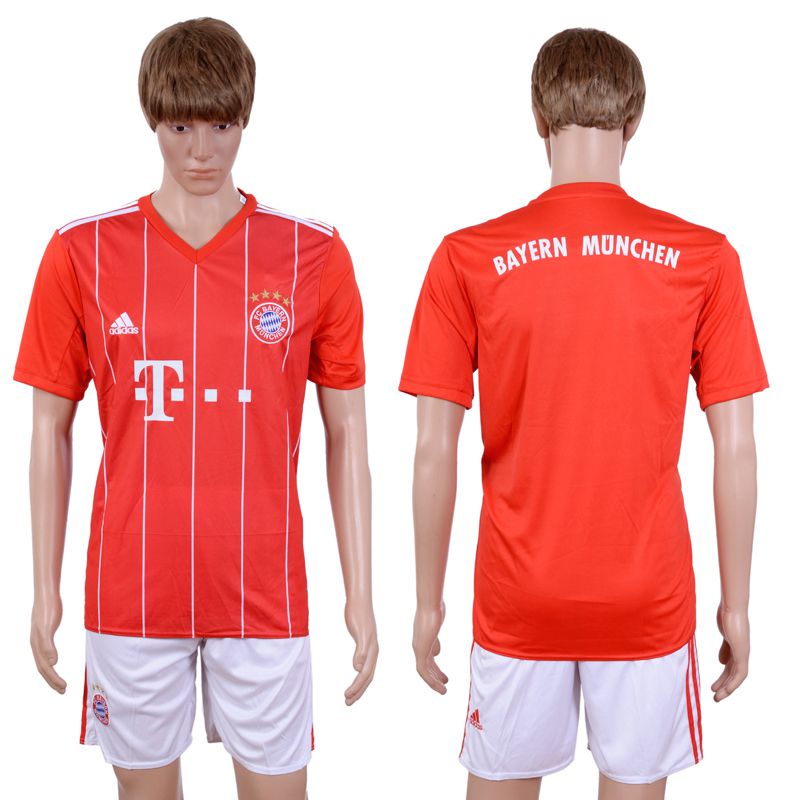 2017-2018 Club Men Bayern Munich Home Suits Soccer Jersey